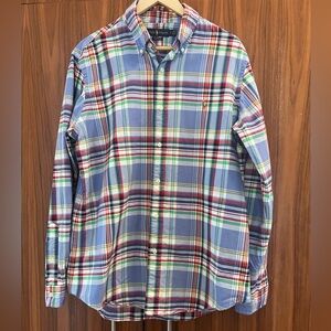 Ralph Lauren Classic Plaid Button-Down Shirt